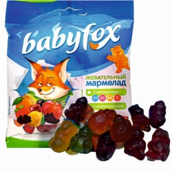 Мармелад жевательный «Babyfox» бегемоты