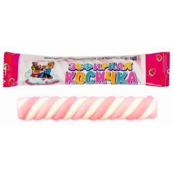 «Зефирная косичка» маршмеллоу с клубникой