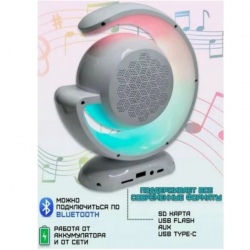 Караоке система с LED подсветкой и 2-мя микрофонами